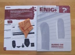 Material para resolver enigmas en el Museu de Prehistòria.