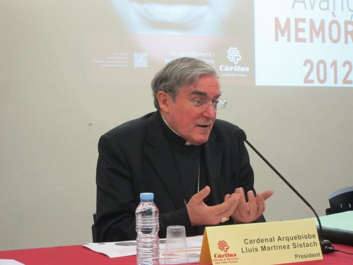 El cardenal arzobispo de Barcelona, Lluís Martínez Sistach