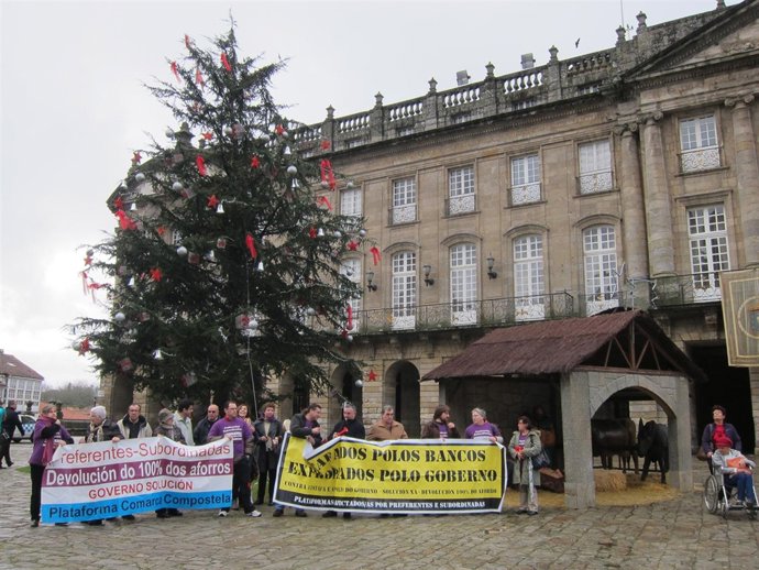 Afectados por las preferentes en su protesta de este domingo