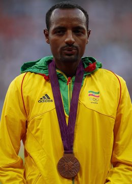 El atleta etíope Tariku Bekele, bronce en Londres 2012 en 10.000 metros