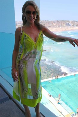 La cantante a su llegada a Australia