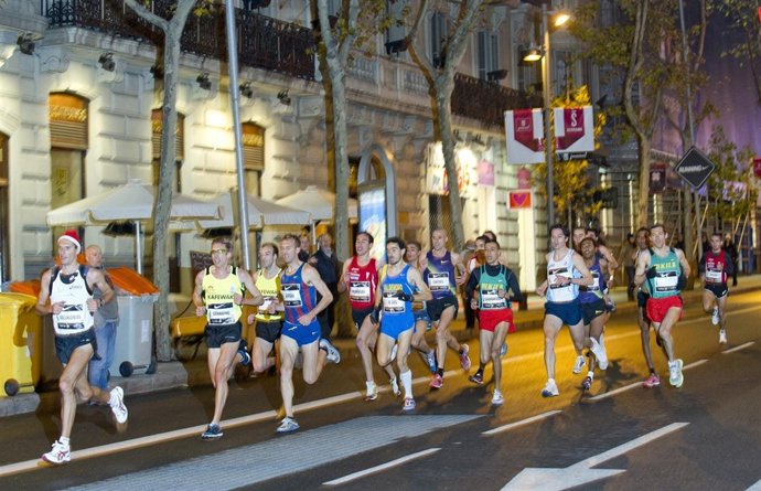 Chema Martinez, Jesus España Y Ayad Lamdassem San Silvestre 2010