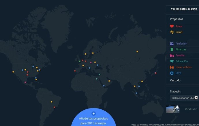 Mapa de propósitos para 2013 