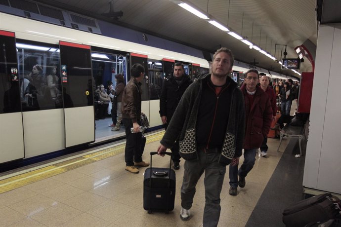 Paros del metro de Madrid