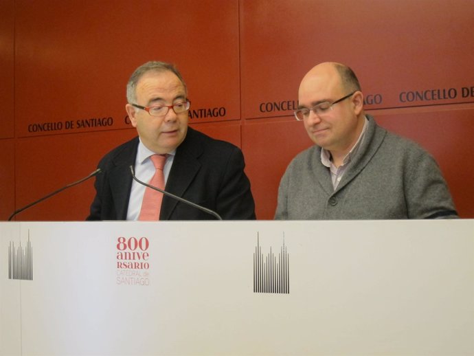 Diputado del PSOE Xosé Sánchez Bugallo y portavoz municipal, Francisco Reyes