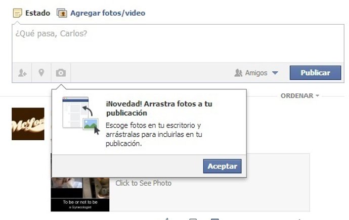 Sistema de subida de fotos de Facebook