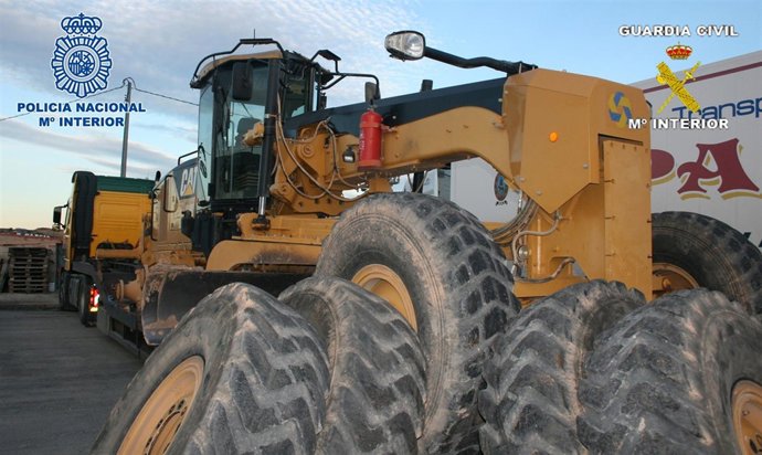 Una de las máquinas incautadas en la operación