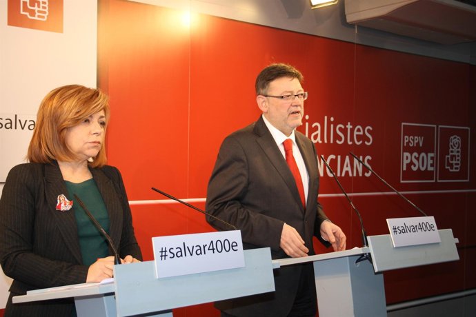 Elena Valenciano y Ximo Puig