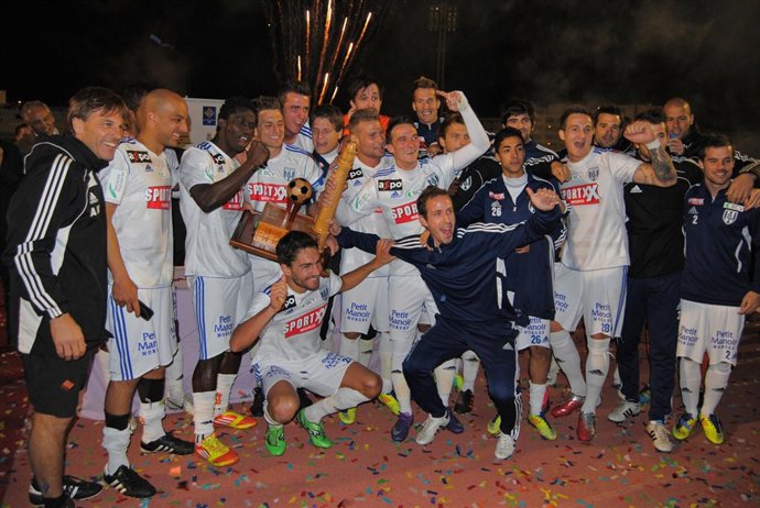 Festejo del título en la edición anterior