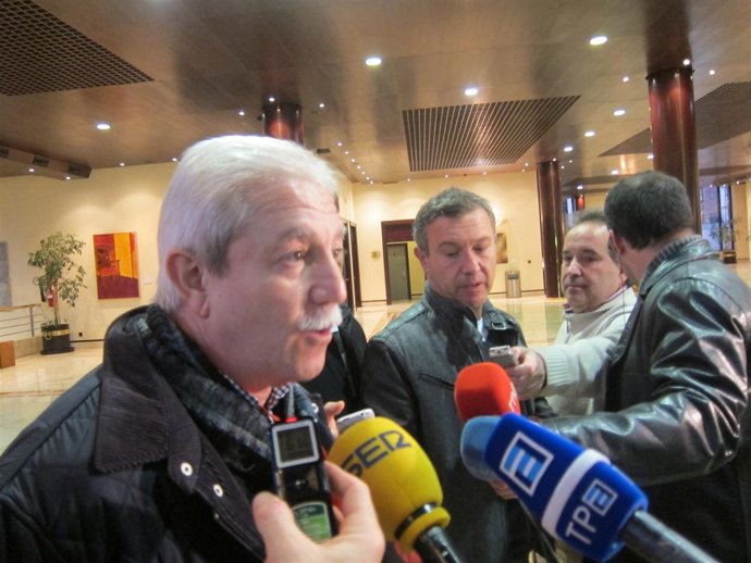 Braga, en declaraciones a los medios en Oviedo.