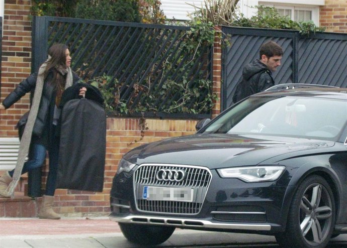 La pareja sale de su residencia de Madrid