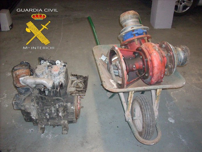 Objetos robados en una nave en Lomba (León)