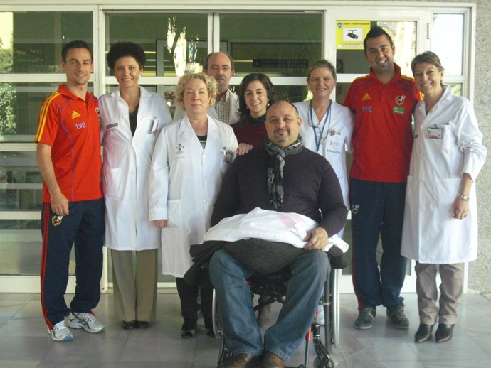 Visita de la Selección Española Paralímpica al Hospital General de Alicante