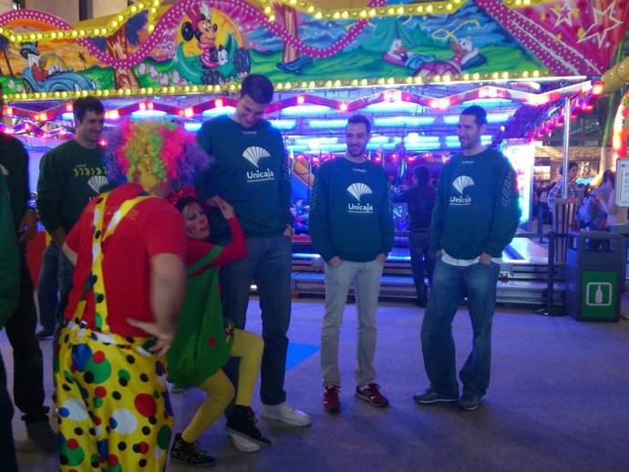 Jugadores del Unicaja en MIMA