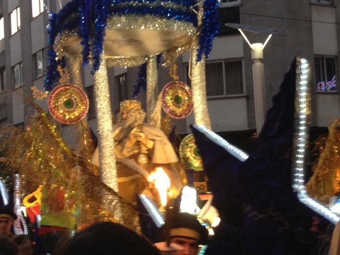 Un momento de la cabalgata en Santiago