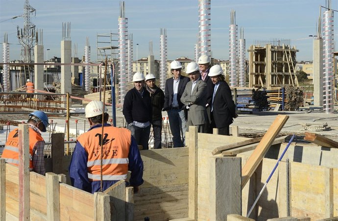 Visita obras centro deportivo 