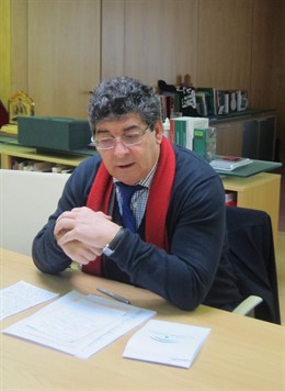 Diego Valderas, en un momento de la entrevista