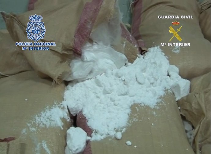 Heroína interceptada en un contenedor en Barcelona