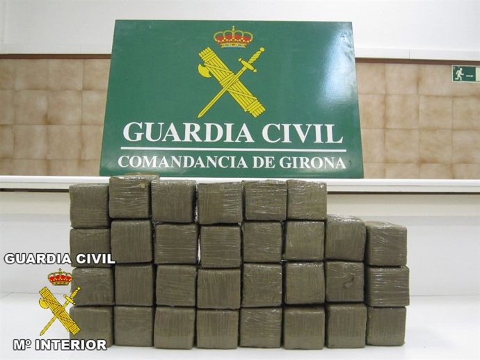 Hachís intervenido en La Jonquera