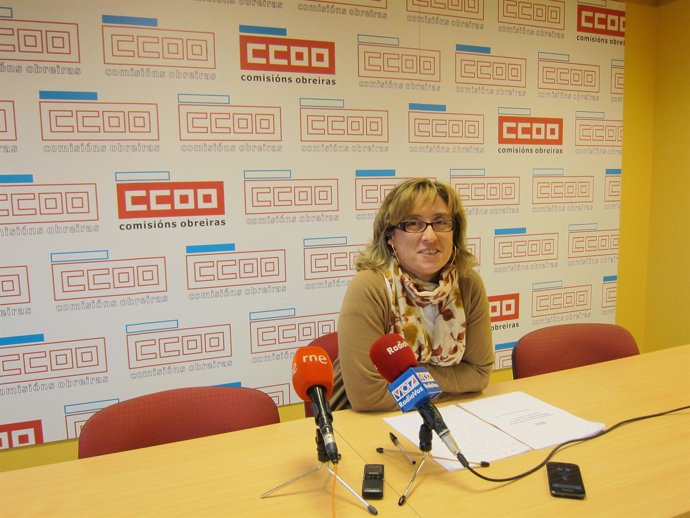 La secretaria de empleo de CC.OO. Maica Bouza