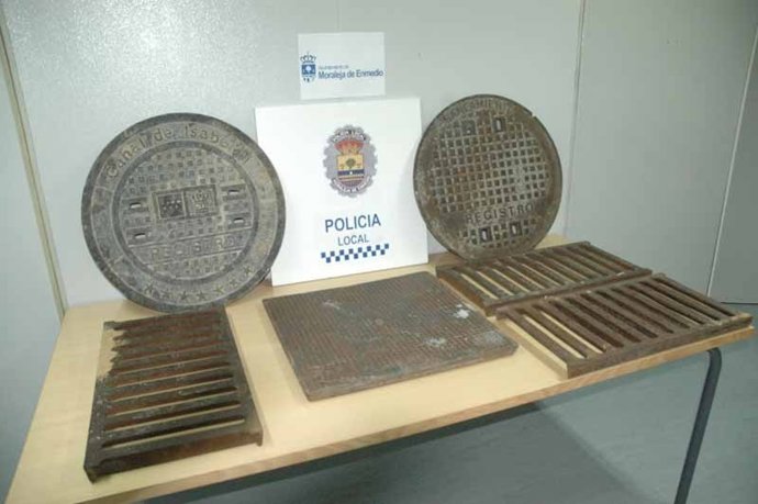 Parte del material incautado por Policía