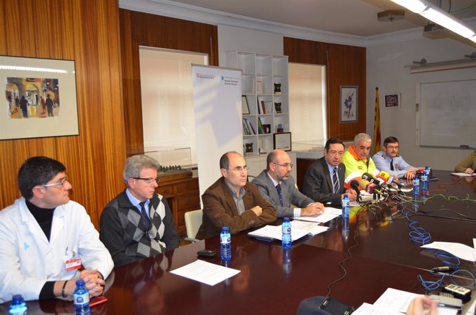 El delegado del Govern R.Farré analiza el accidente de Castelldans