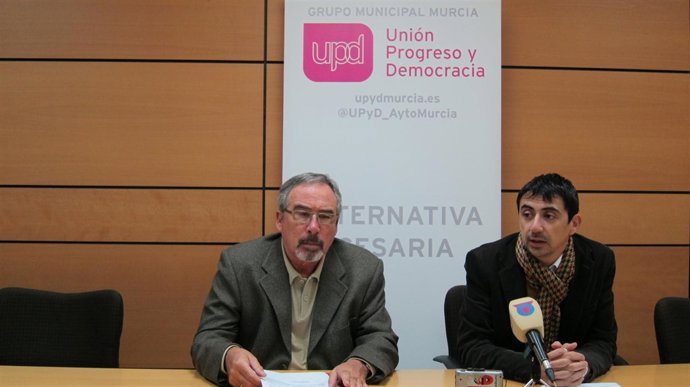 Rubén Serna y José Antonio Sotomayor, concejales de UPyD en Ayuntamiento Murcia