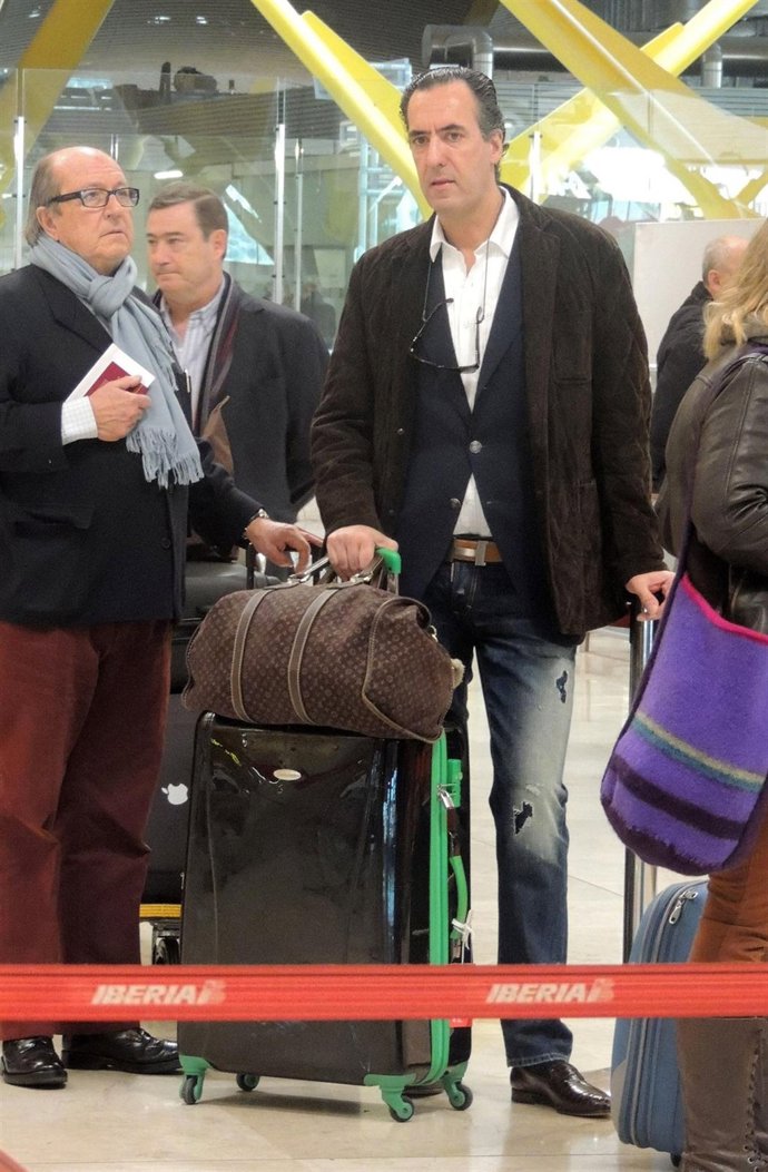 Marichalar en el aeropuerto de Madrid