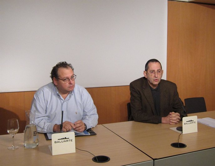 Florentino Briones, gerente de OSN (i), e Ignacio Aranaz, de Baluarte.