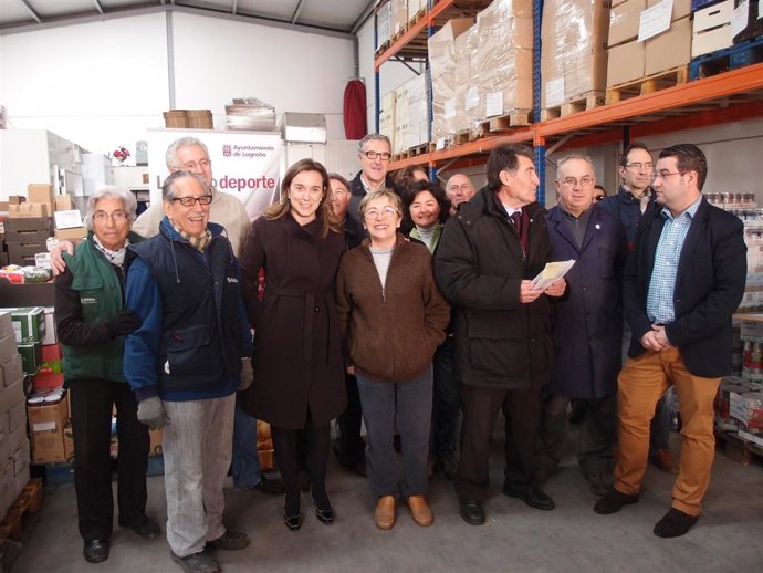 Gamarra, en el Banco de Alimentos    