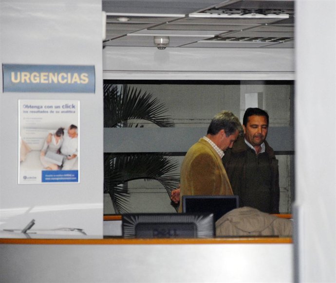 Espartaco a su llegada en el hospital