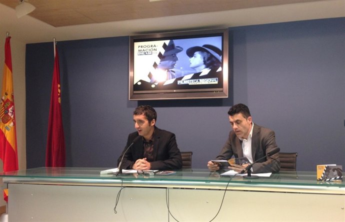 Cruz durante la presentación de programación Filmoteca Regional