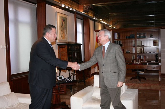 Valcárcel con el alcalde de La Unión