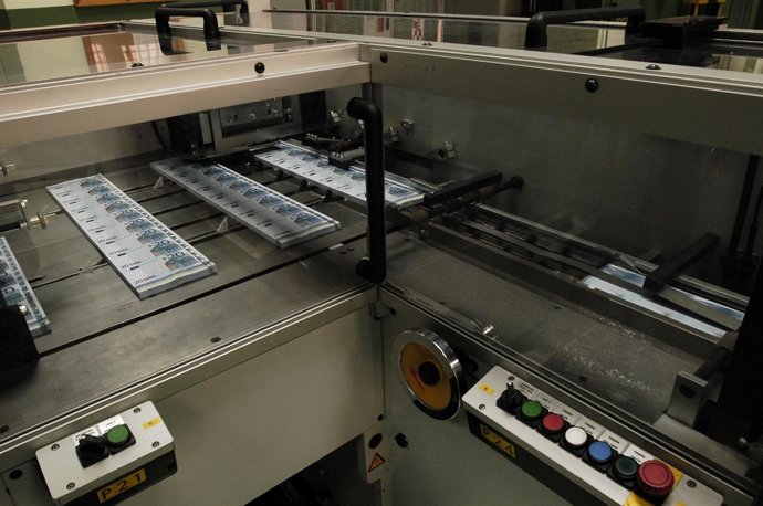 Fabricación De Billetes De Euros En La Fábrica Nacional De Moneda Y Timbre