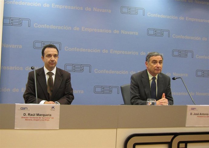 Raúl Marqueta (La Caixa) y José Antonio Sarría (CEN).