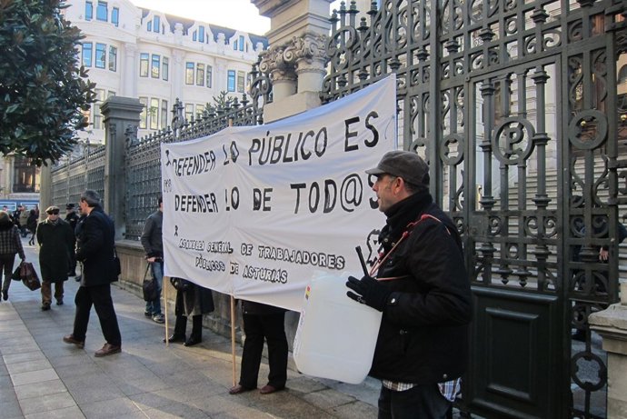Protesta de funcionarios