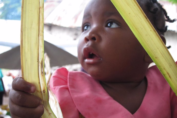 Niña Bebé En Zona Rural De Haití