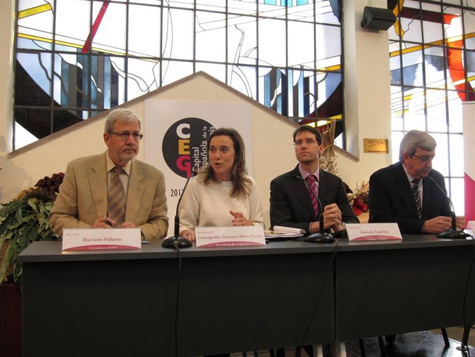 Gamarra, Capellá, Rubio y Palacín, en la rueda de prensa