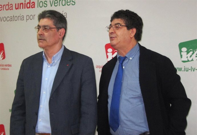 José Luis Pérez Tapias y Diego Valderas, hoy en rueda de prensa