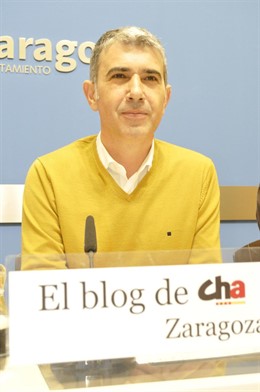 El portavoz de CHA en el Ayuntamiento de Zaragoza, Juan Martín.