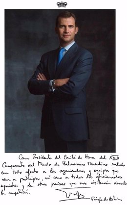 Felipe de Borbón Príncipe Asturias saludo Mundial balonmano