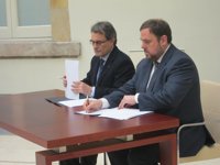 La declaración de soberanía de CiU y ERC define a Catalunya como "sujeto político y jurídico soberano"