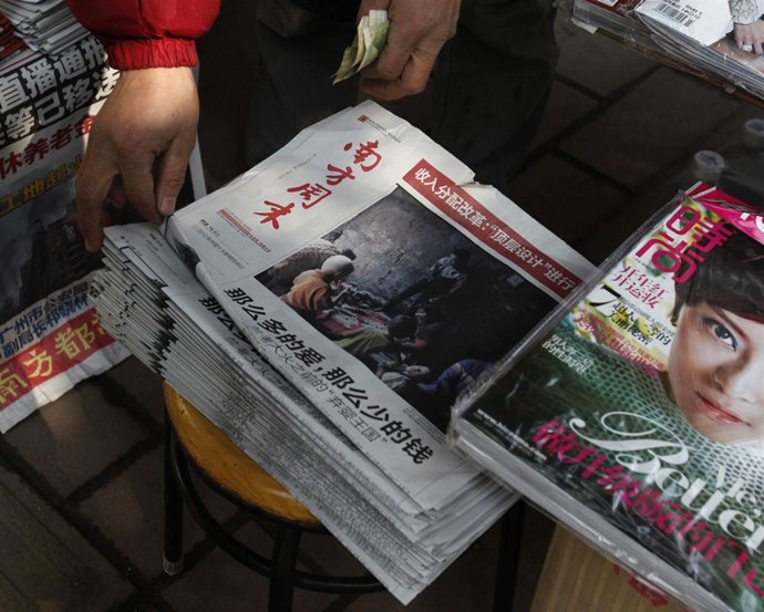 Periódico de Southern Weekly en China