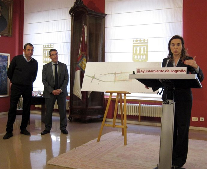 Gamarra, Burgos y Abalos, en la presentación 