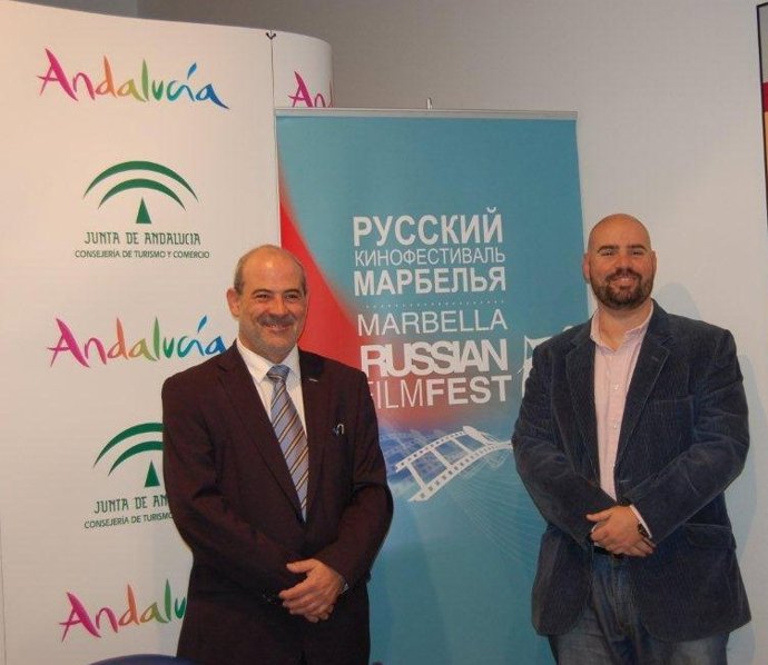 Presentación del Marbella Russian Filmfest con Francisco Artacho y Jaime Noguera