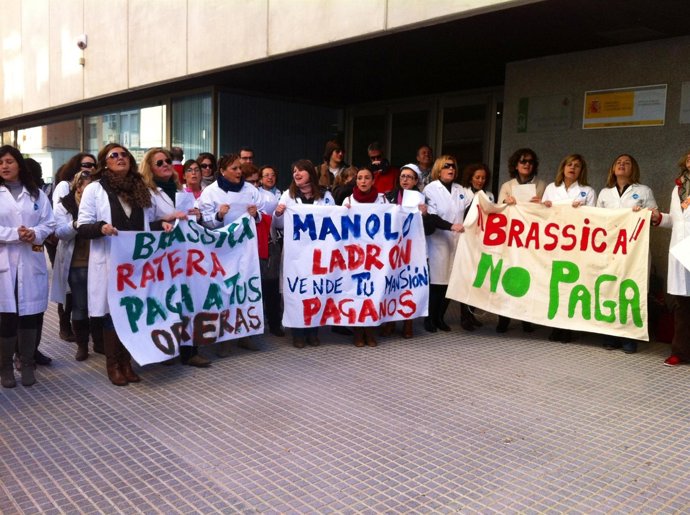 Trabajadores de Brassica se concentran en la capital gaditana