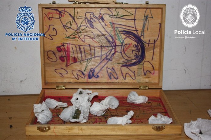 Droga decomisada a los detenidos en Palma