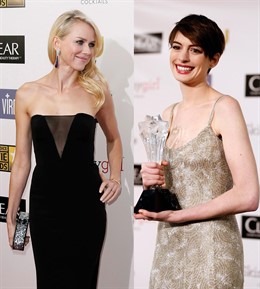 Montaje Naomi Watts y Anne Hathaway