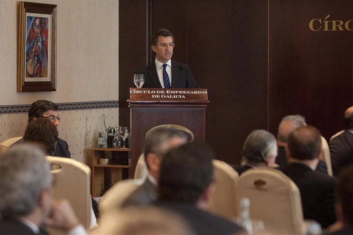 VIGO14,00 h.-     O mandatario galego, Alberto Núñez Feijóo, presentará o xantar