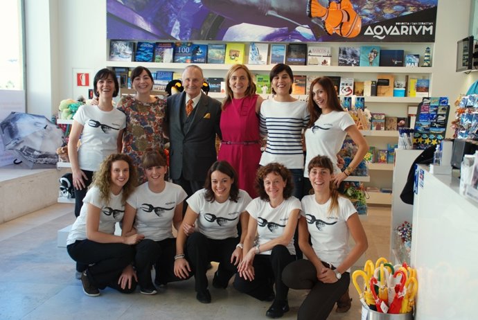 Equipo del Aquarium donostiarra